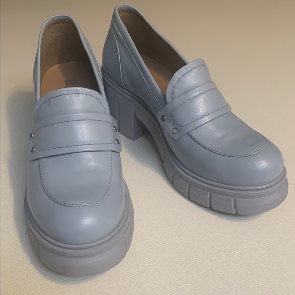 BC Footwear Light Blue Loafers